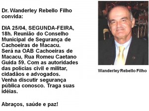 CONVITE REUNIÃO CCS OAB CACHU 25 ABR 2016