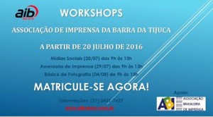 WORKSHOPS AIB JULHO 2016
